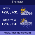 Weather forecast for Thrissur